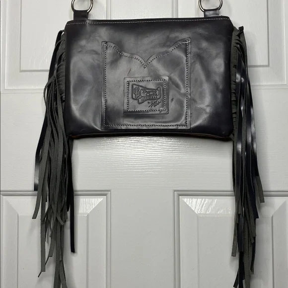 NWOT Dancing Cactus Designs Leather Hair Hide Bag - Picture 8 of 16